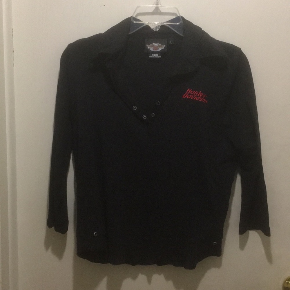 V-NECK HARLEY DAVIDSON  COTTON TOP